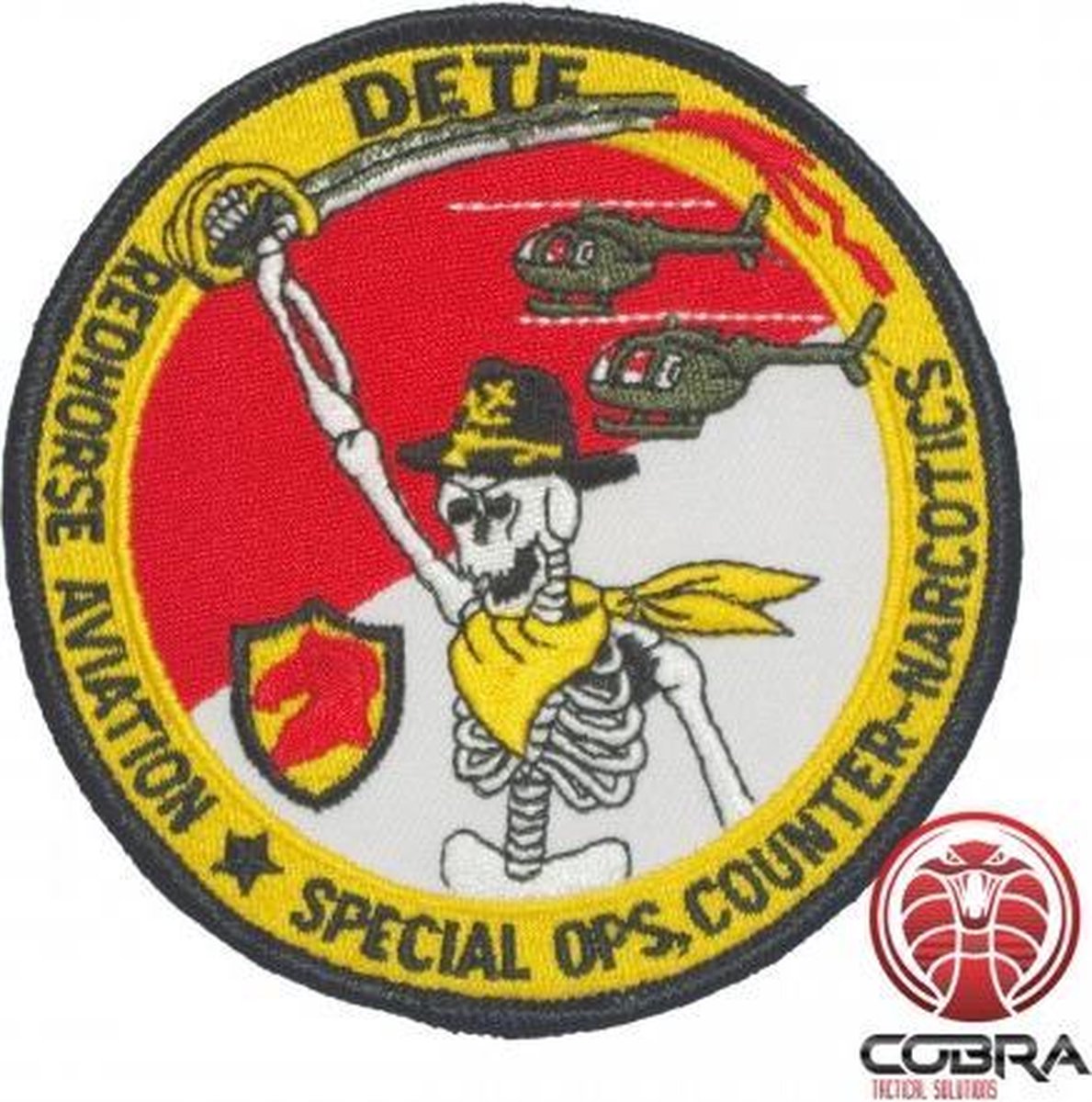 Redhorse Aviation Special OPs Counter Narcotics Air National Guard aviation geborduurde patch | Strijkpatches | Military Airsoft